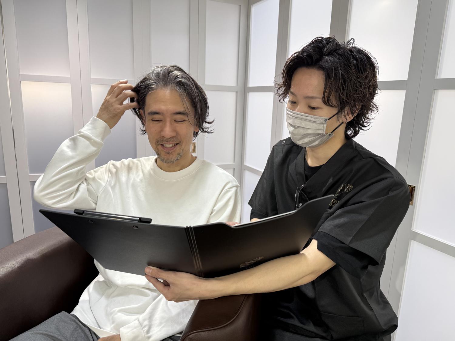 A consultation, going through the plan together