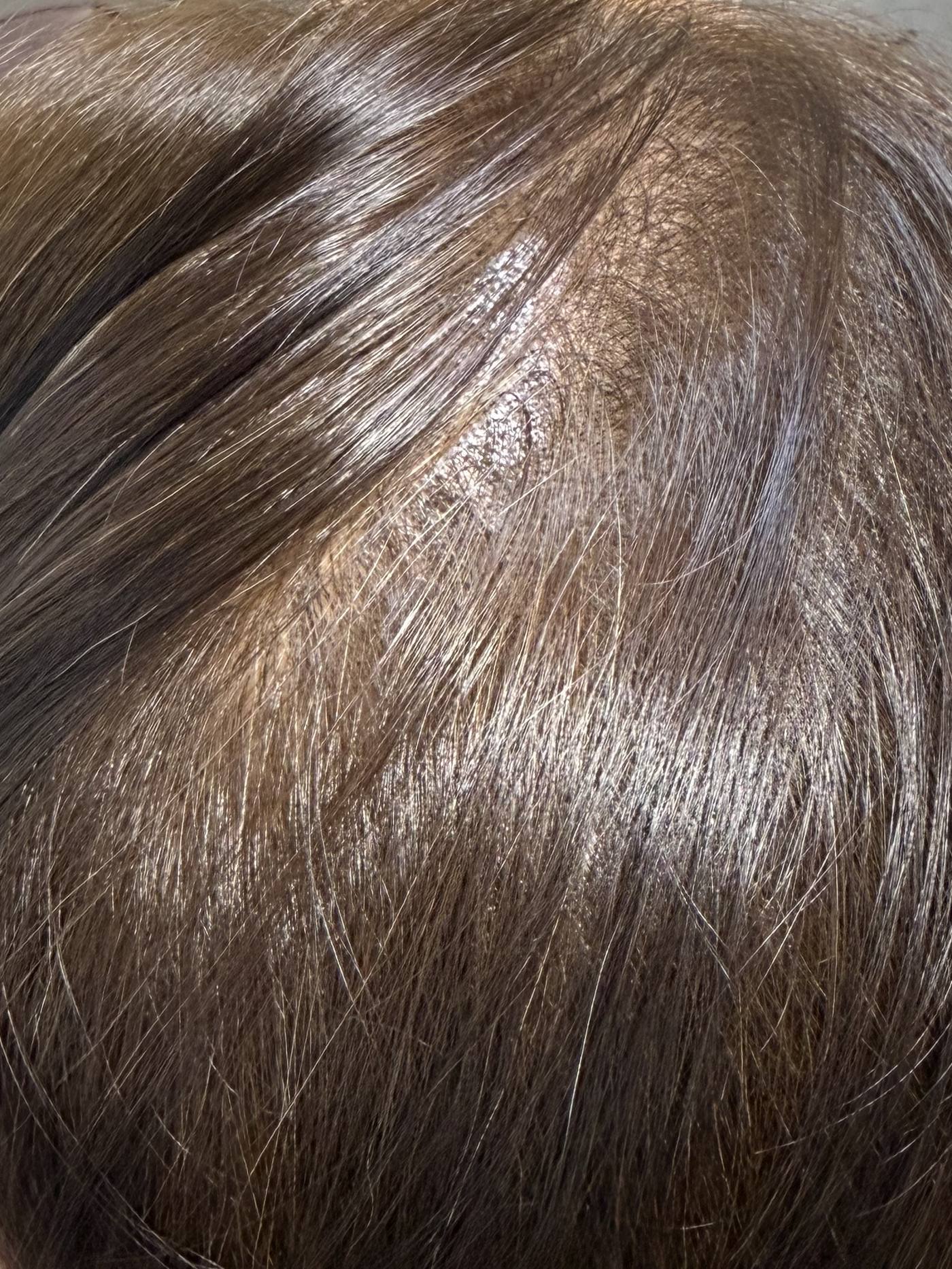 The same parting after the first session